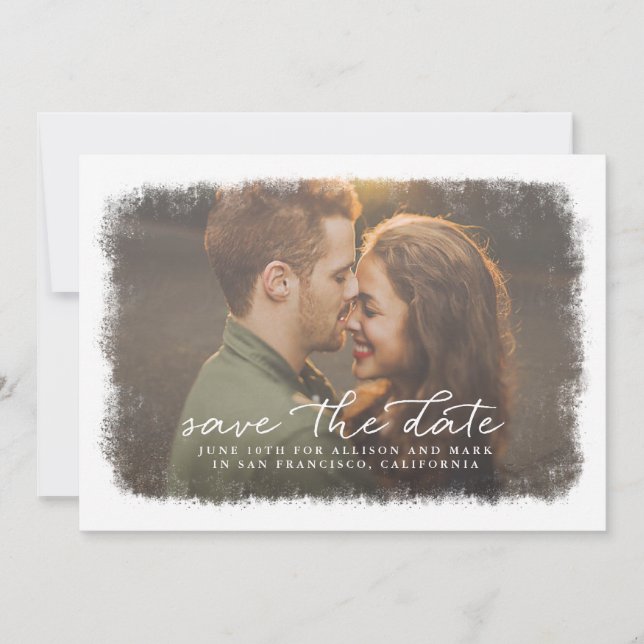 Frosted Edges Save The Date (Front)