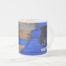 Frosted Flag Thin Blue Line Mug