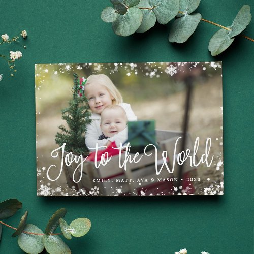 Frosted Frame Holiday Photo Card