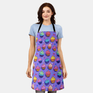Frosted Fun Cupcake Pattern: Whimsical Bakery Apron