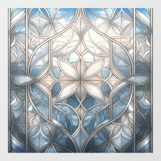 Frosted Geometric Harmony Window Cling