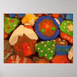 Frosted Gingerbread Cookies Poster