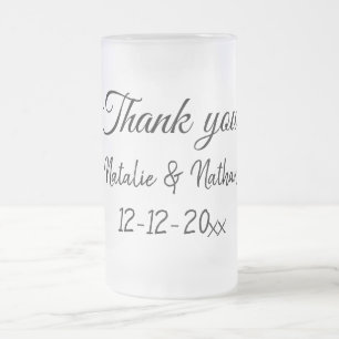  FROSTED GLASS BEER MUG