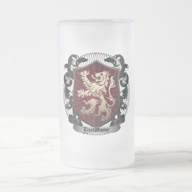 Frosted Glass Beer Mug (16 oz) (Center)