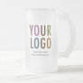 Frosted Glass Beer Mug with Logo 16 oz No Minimum