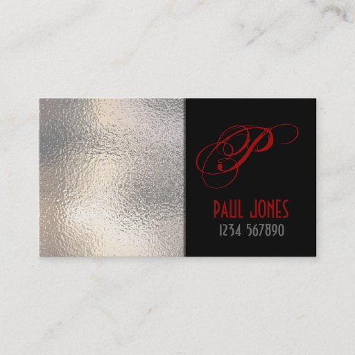 Customizable Frosted Glass Business Card