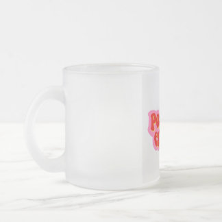 frosted glass coffee mug