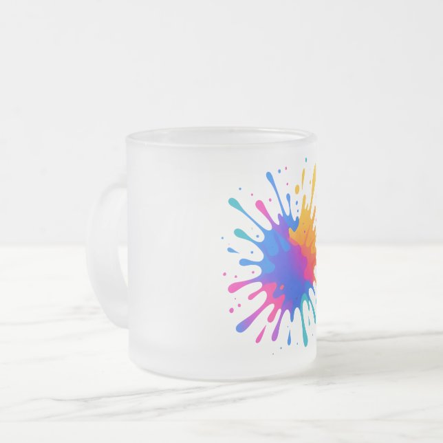  Frosted Glass Coffee Mug (Front Left)