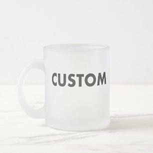 Frosted Glass Custom Mug Blank Template - 10oz