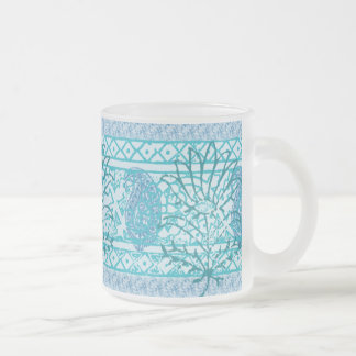 Frosted Glass Mag - Indian Blue Coffee Mug