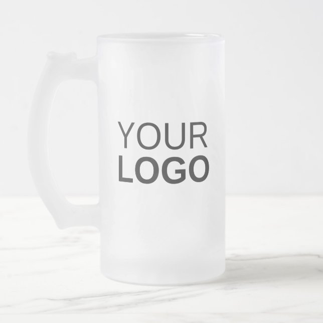 Frosted Glass Mug - 16 oz (Left)