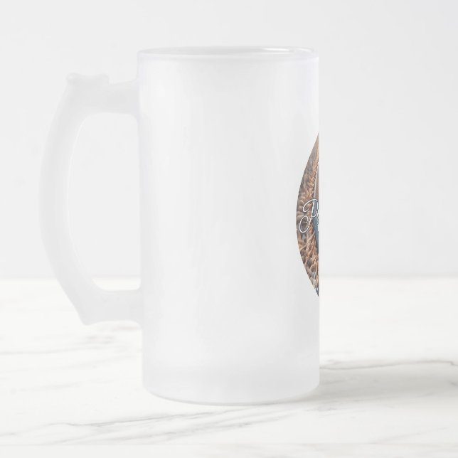 Frosted Glass Mug, 16 oz Beer Mug (Left)