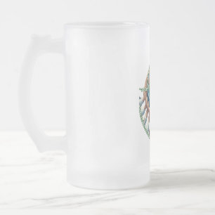Frosted Glass Mug, 16 oz Beer Mug