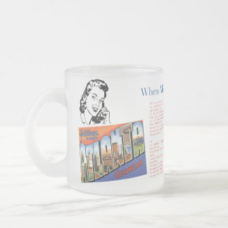 Frosted Glass Mug: Alice Calls Bob Frosted Glass Coffee Mug