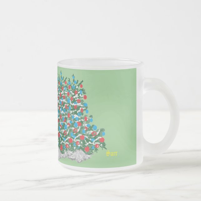 Frosted Glass Mug : Feeling Christmas (Right)