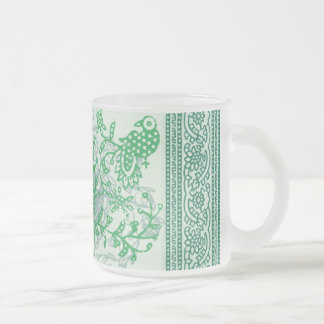 Frosted Glass Mug - Indian Green