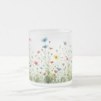 Frosted Glass Mug My Most Beatiful Place