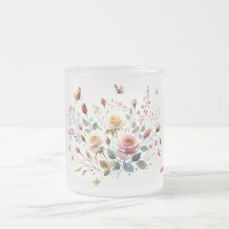 Frosted Glass Mug MY MOST BEAUTIFUL PLACE Var01