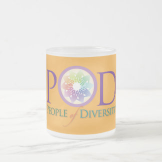 Frosted Glass Mug- People of Diversity Coffee Mug