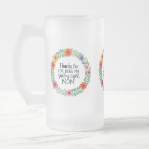 Frosted Glass Mug – "Thanks for Being My Guiding