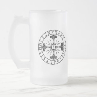 Frosted Glass Mug, Valhalla Oliver | Mjollnir Beer Mug