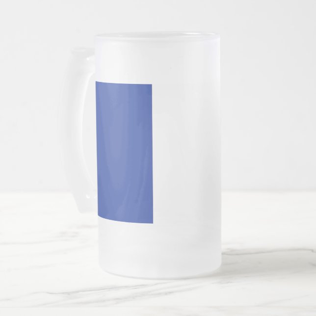 Frosted Glass Mug with flag of France (Front Left)