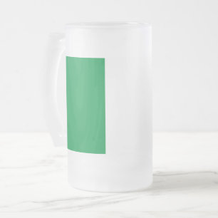 Frosted Glass Mug with flag of Ireland