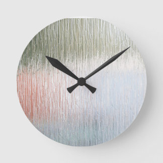 Frosted Glass Round Clock