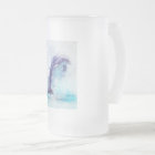 Frosted, glass, stein, 16oz,  custom, design