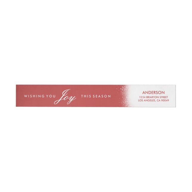 Frosted Holiday Return Address Labels (Individual)