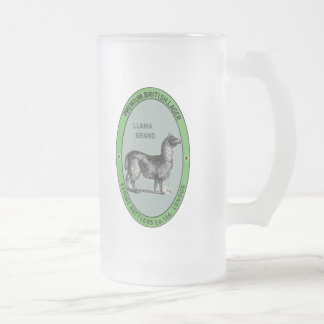 Frosted Llama Beer Mug