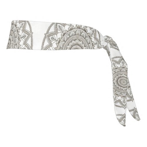 Frosted Mandala  Tie Headband