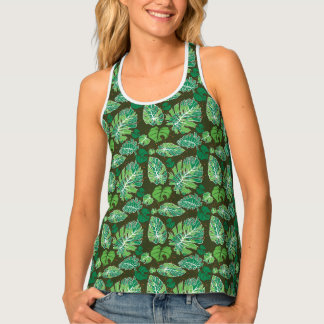 Frosted Monstera Tank Top