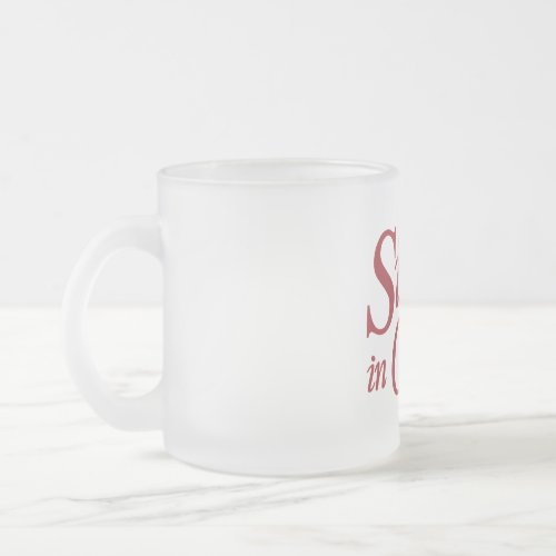 Frosted Mug _ red