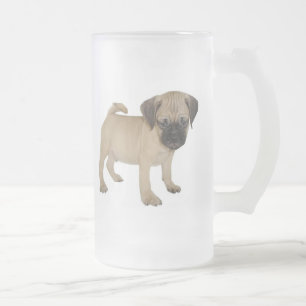 Frosted Mug with Baby Puggle