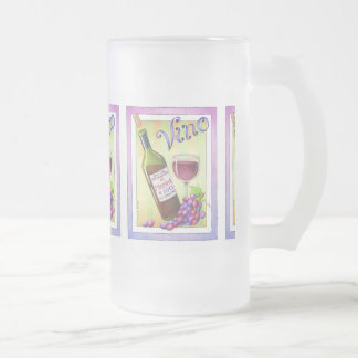FROSTED MUGS - VINO! You Had Me at MERLOT!