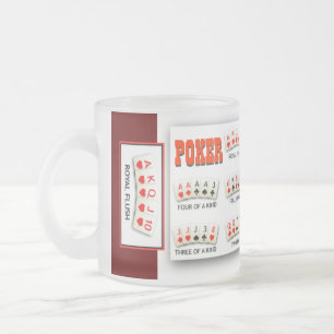 FROSTED POKER HAND MUG