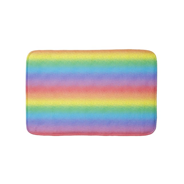 Frosted Rainbow Bath Mat (Front)