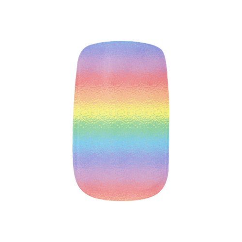 Frosted Rainbow Fingernail Decals