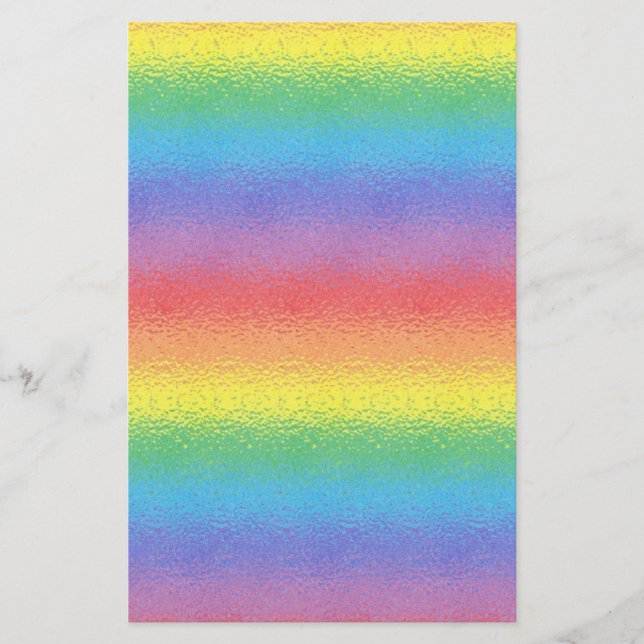 Frosted Rainbow Stationery (Front)