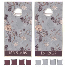 Frosted Silvery Grey Floral Winter Wedding