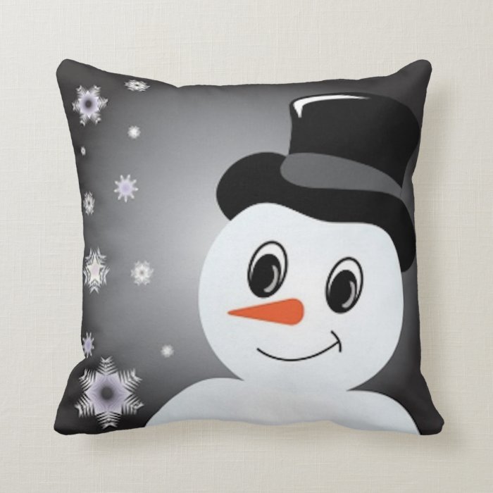 Frosted Snowman Pillows