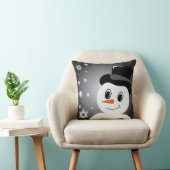 Frosted Snowman Throw Pillow (Chair)