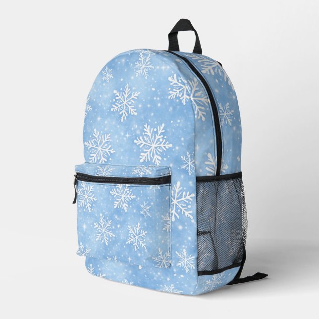 Frosted Sparkle Printed Backpack (Back Corner Right)