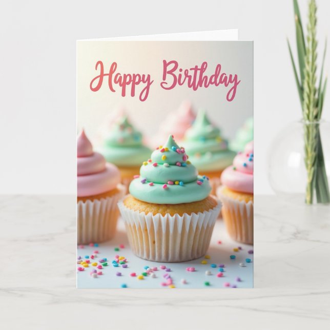 Frosted Sweets Birthday Card (Front)