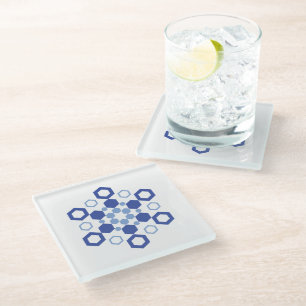 Frosted Symmetry Glass Coaster