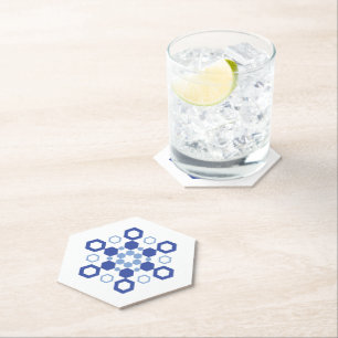 Frosted Symmetry Paper Coaster