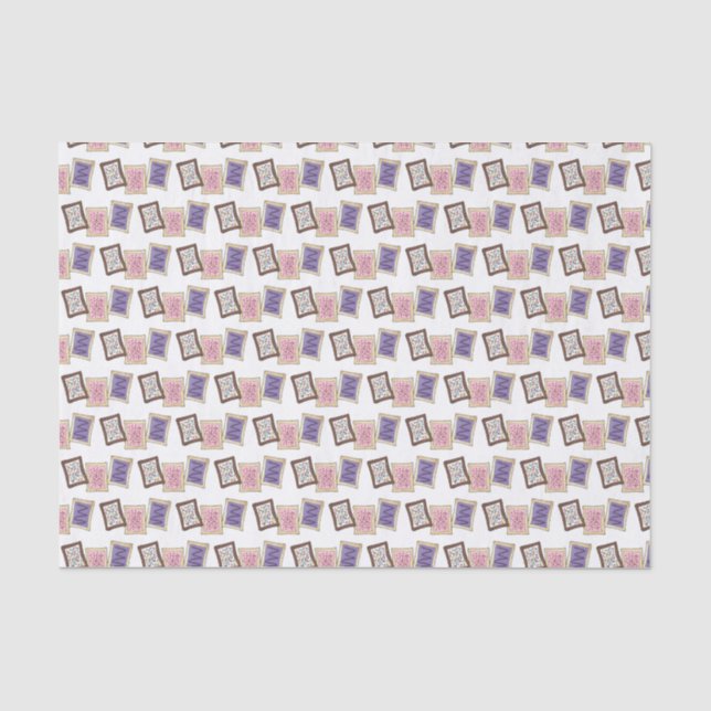 Frosted Toaster Pastries Breakfast Food Pastry Tissue Paper (Front)