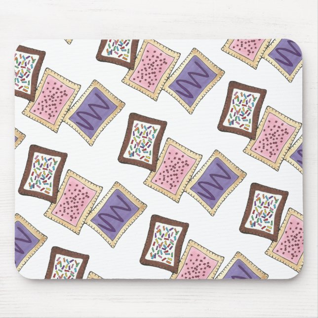 Frosted Toaster Pastry Breakfast Junk Food Foodie Mouse Pad (Front)