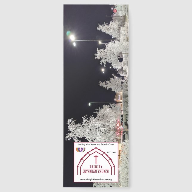 Frosted Trees Bookmark  (Front)